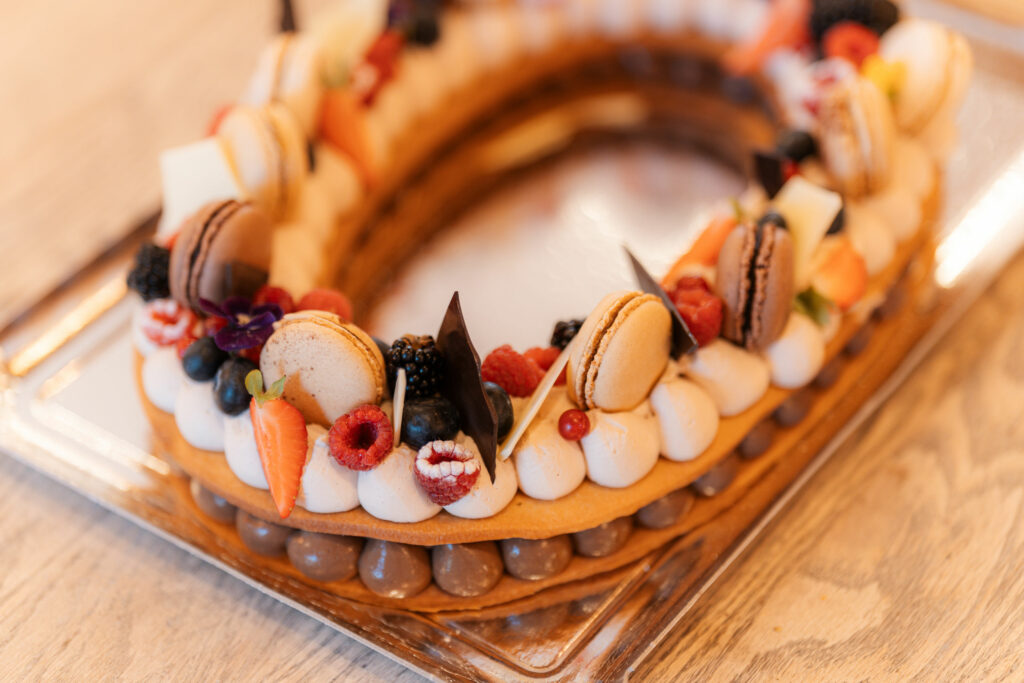 Number cake chocolat